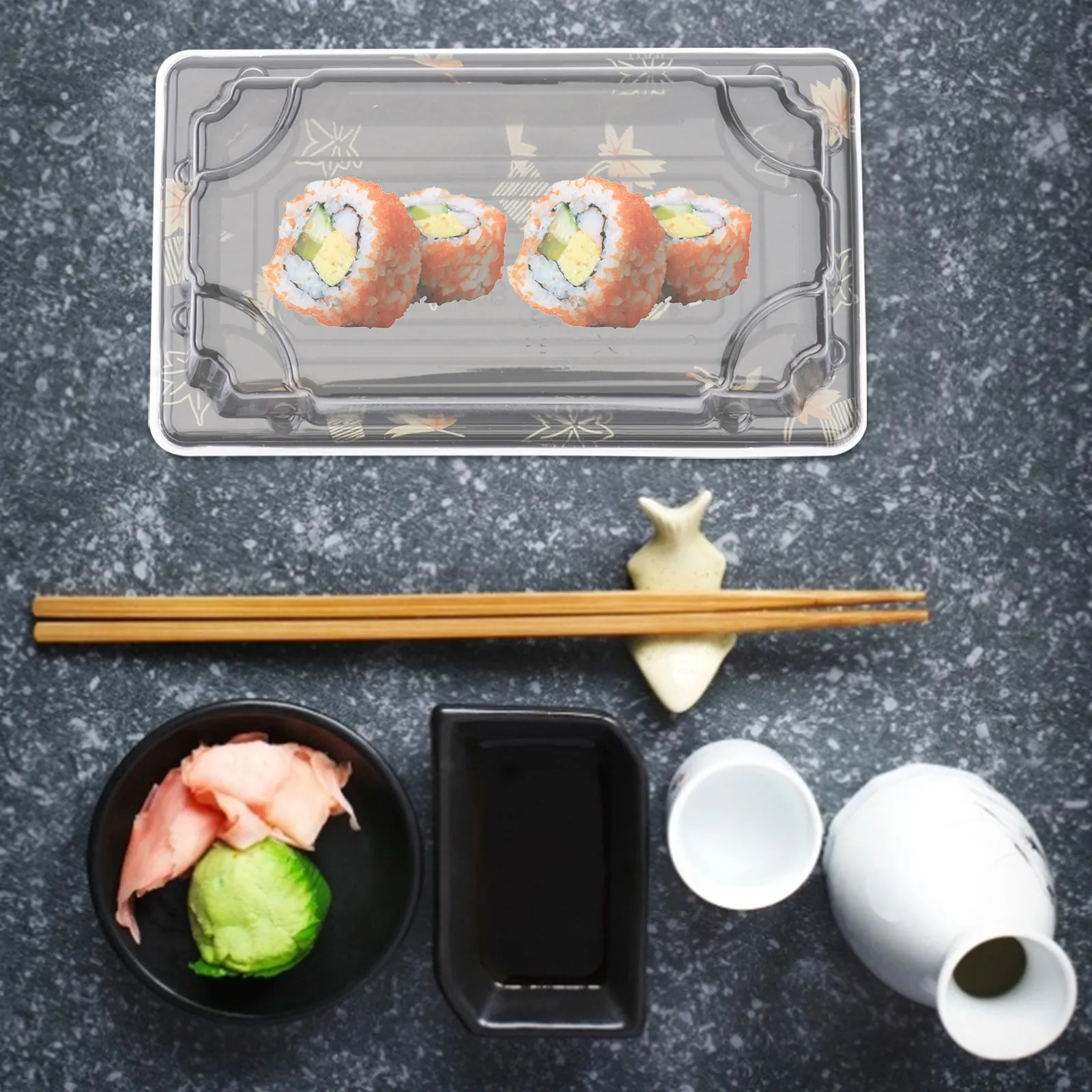 Food Storage Without Plastic - 100Pcs Disposable Sushi Packing Boxes Thickened