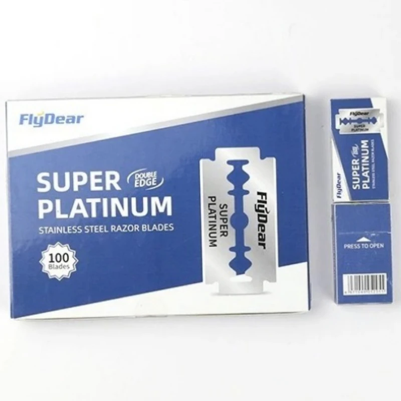 10-100 قطعة ماكينة حلاقة رجالية بحافة مزدوجة شفرات حلاقة يدوية شفرات حلاقة آمنة أداة حلاقة