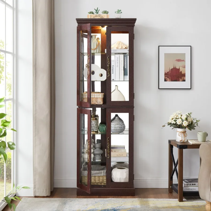 Lighted Glass Curio…