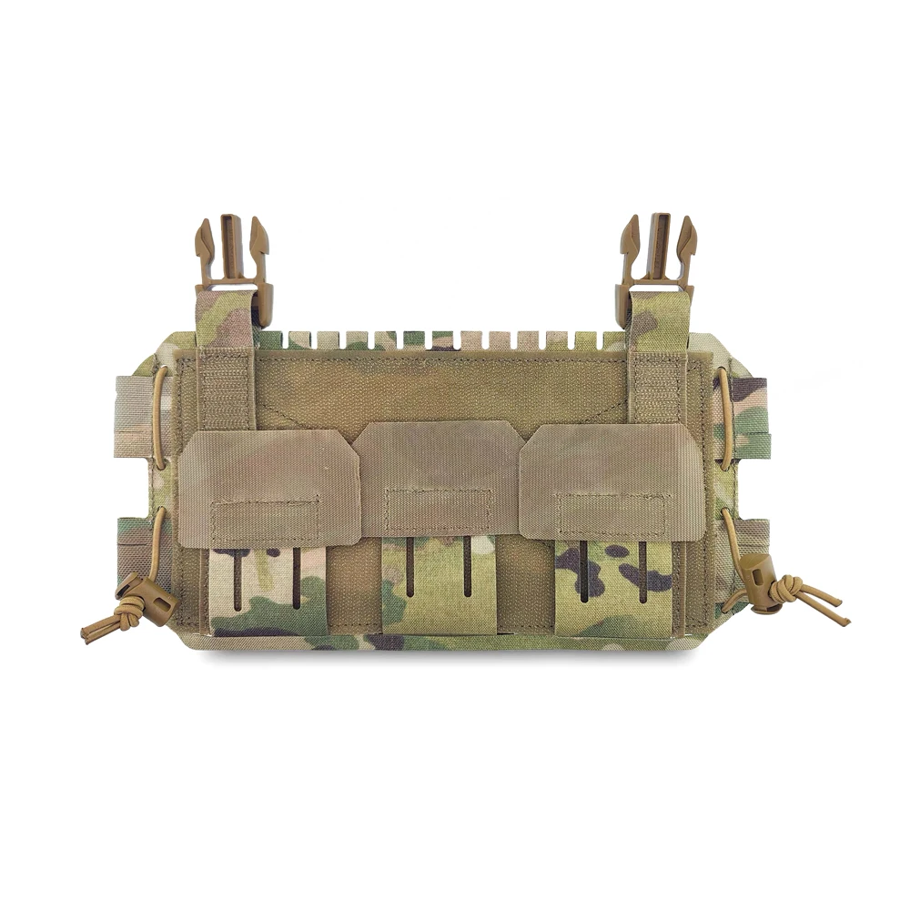 Taktische, verstellbare Brusttasche mit Haupttasche und Frontpanel für ARC Placard V4 Weste, Dreifach-Magazintasche für 5.56 und 7.62 Munition – Detail 13