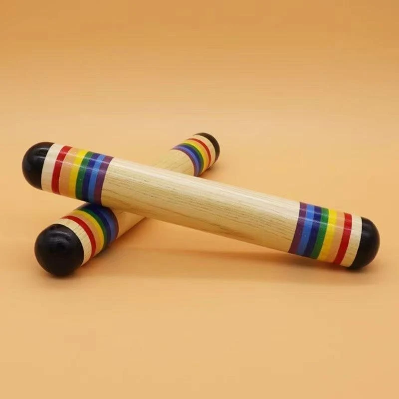 Rain Shaker Rattle for Baby Wooden Rainbow-Rainstick Orff Musical Instrument Toy Toddler Sound Toy Sensory Auditory Toy 15UB