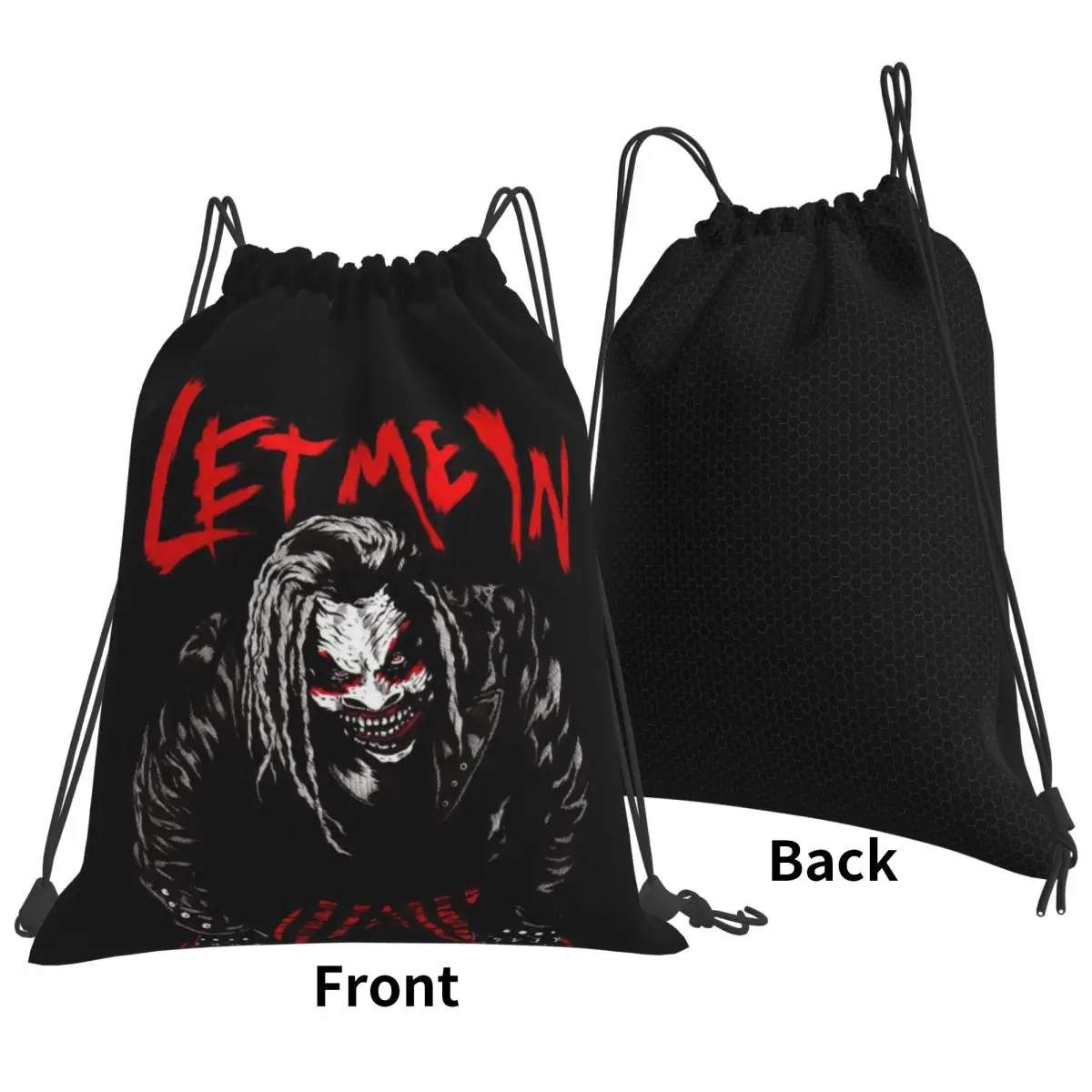 Bray Wyatt Vintage The Fiend Comics Backpacks Fashion Drawstring Bags Sports Bag Book Bags for Man Woman Students