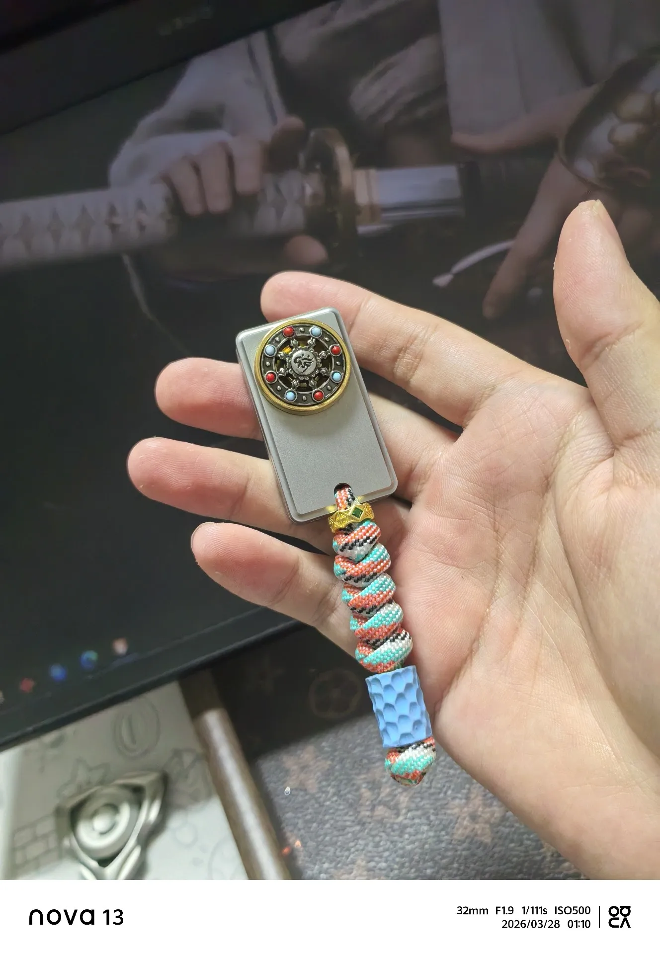 Time comes and goes, mechanical Ding Ding push brand gyro nine hands edc decompression toy