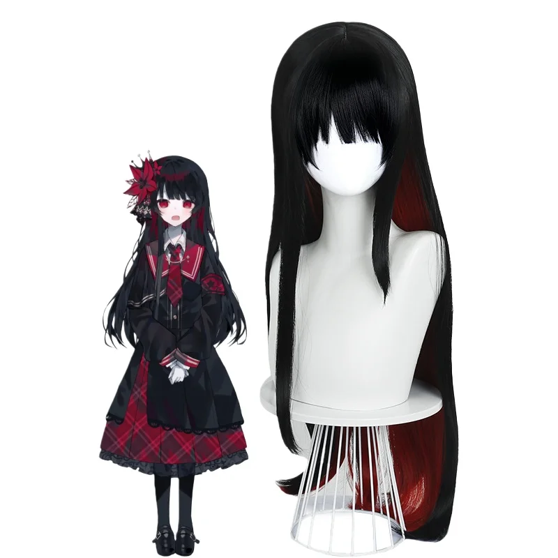 

Nikaidou Hiro Cosplay Wig Anime Game Hero Black Red Hair