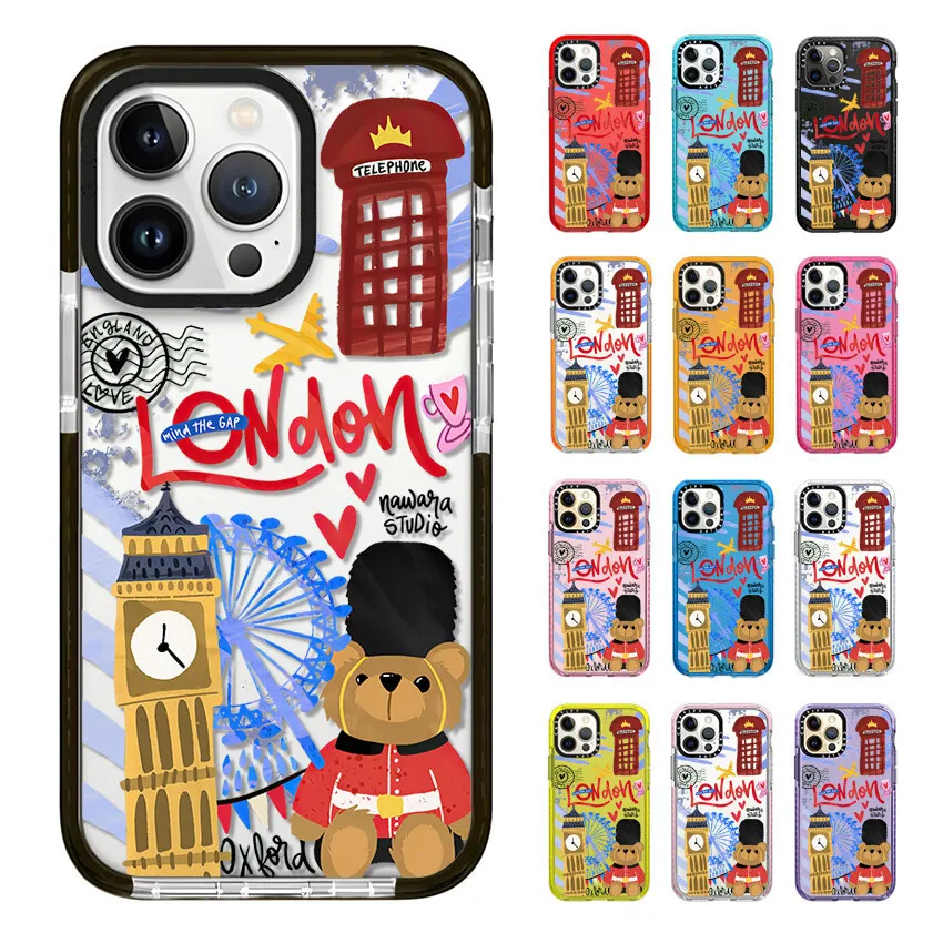 الحيوانات القط قضية الهاتف آيفون 17 16 15 14 13 12 11 برو ماكس XR 7 8 زائد SE 2020 2022 البسيطة الهواء لينة بولي TPU للصدمات الغطاء الخلفي