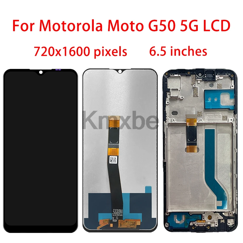 6.5 "Lcd Voor Moto G50 XT2137-1 XT2137-2 Display Touchscreen Digitizer Montage Met Frame Voor Motorola Moto G50 5G XT2149-1 Lcd