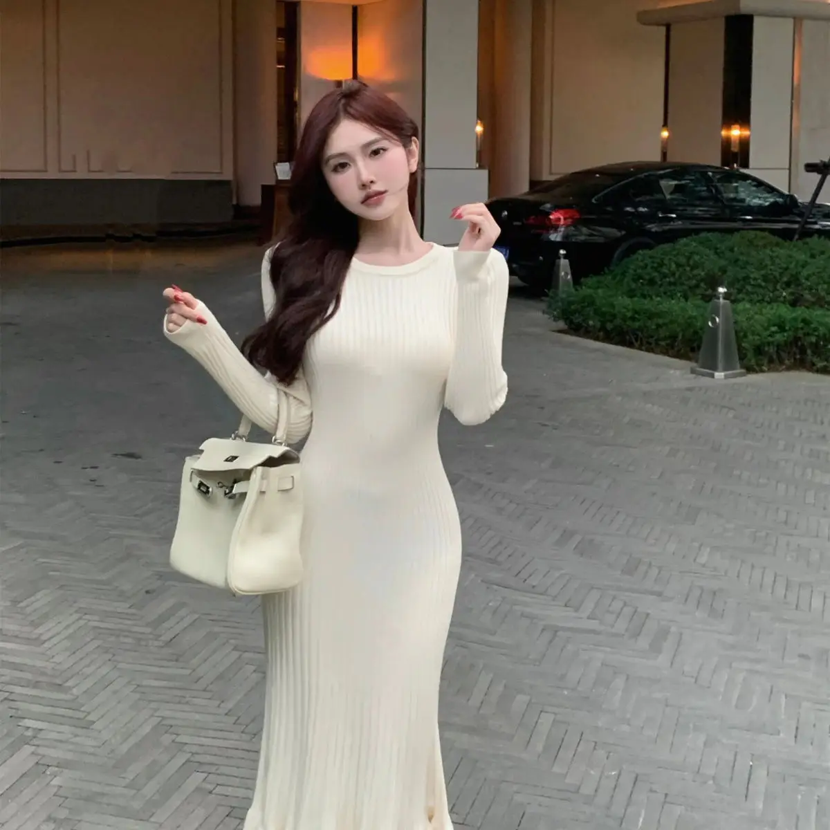 

Женский свитер-пуловер до колен с граффити, с завязками на талии, в стиле кавайи, с бахромой и сетчатыми вставками, для отдыха, для мам