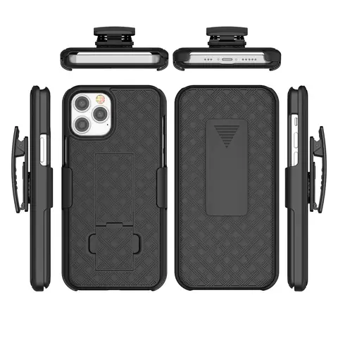 2In1 Shell Holster Combo Case Kickstand Waist Belt Clip Phone Cover for IPhone 17 Air 16 14 13 12 Pro Mini 11 Pro Max 15 PLUS