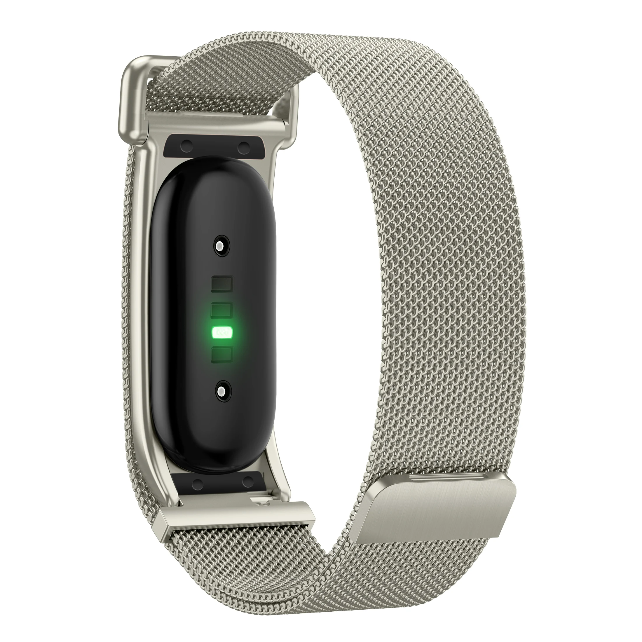 Google Fitbit Air Atmungsaktives Milanaise-Armband Schnellverschluss Verstellbares Weiches Metall-Tracker-Zubehör – Detail 18