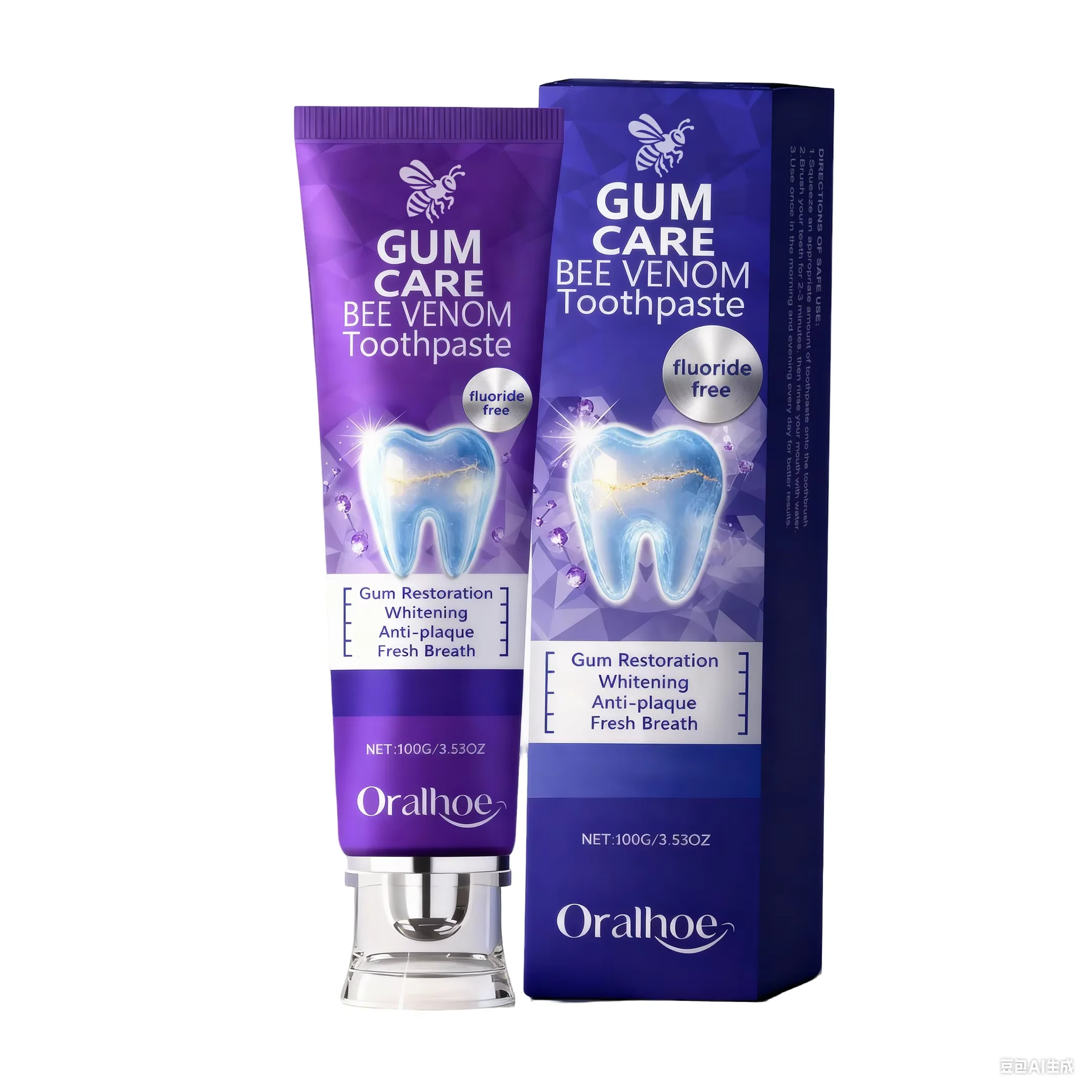 Gum Repair Toothpaste Whitening Teeth Plaque Caries Removal Protect Gingiva Improve Bad Breath Oral Care Stain Clean Toothpaste