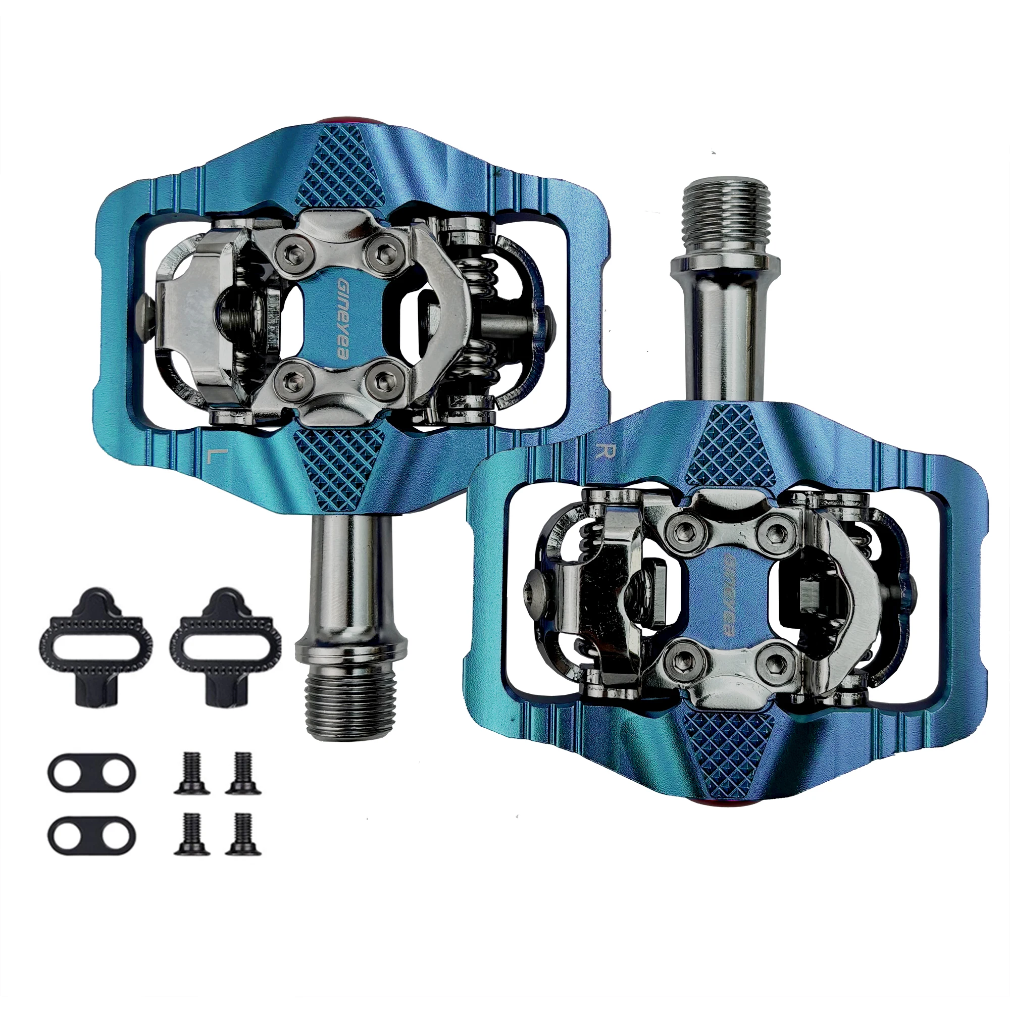 BUCKLOS-pedales de bicicleta de montaña, doble función, plataforma