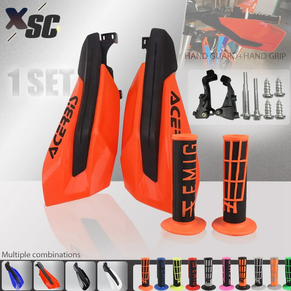 Motorcycle Hand Guards Handlebar Protector Hand Grips Hand Grip Set For KTM SX SXF EXCF F XC W EXC 125-350 450 500 Motocross