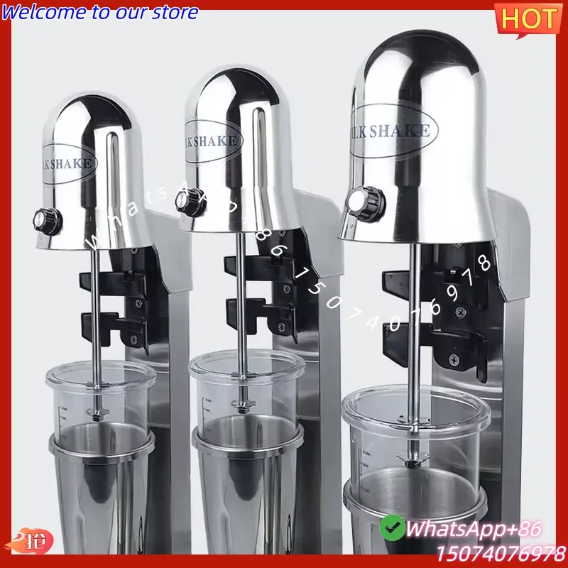 2026 Commercial Three Head Electric Stainless Steel Milkshake Making Milk Shake Machine