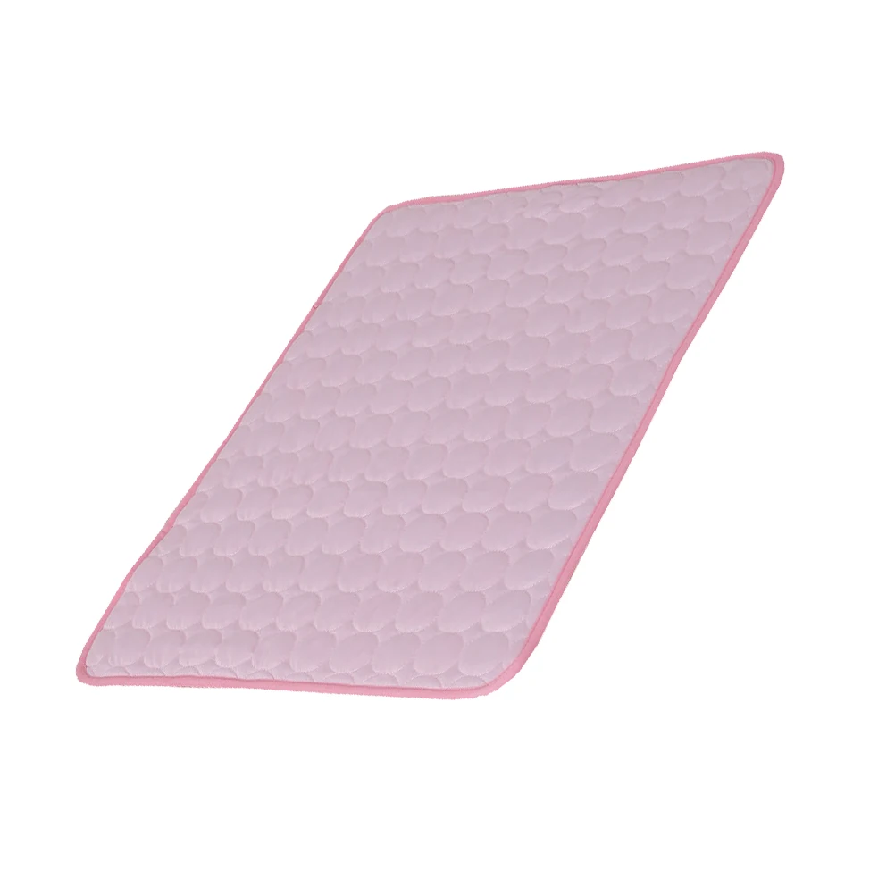 

Summer Cooling Pet Mat: Breathable Bedding Dogs Mat for Dogs and Cats - Portable Kitten Sleeping Pad for Home and Travel (Pink,