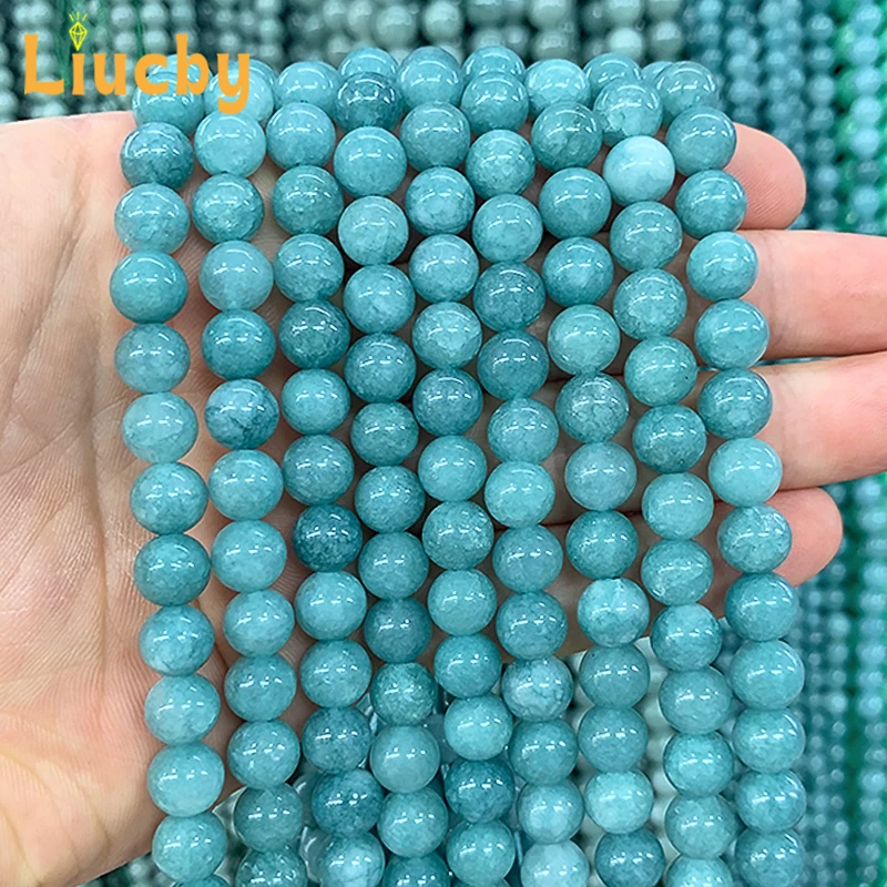 Natural Stone jade AB+ Smooth beads for Jewelry Making New models DIY exquisite Necklace Rings Crafts 15