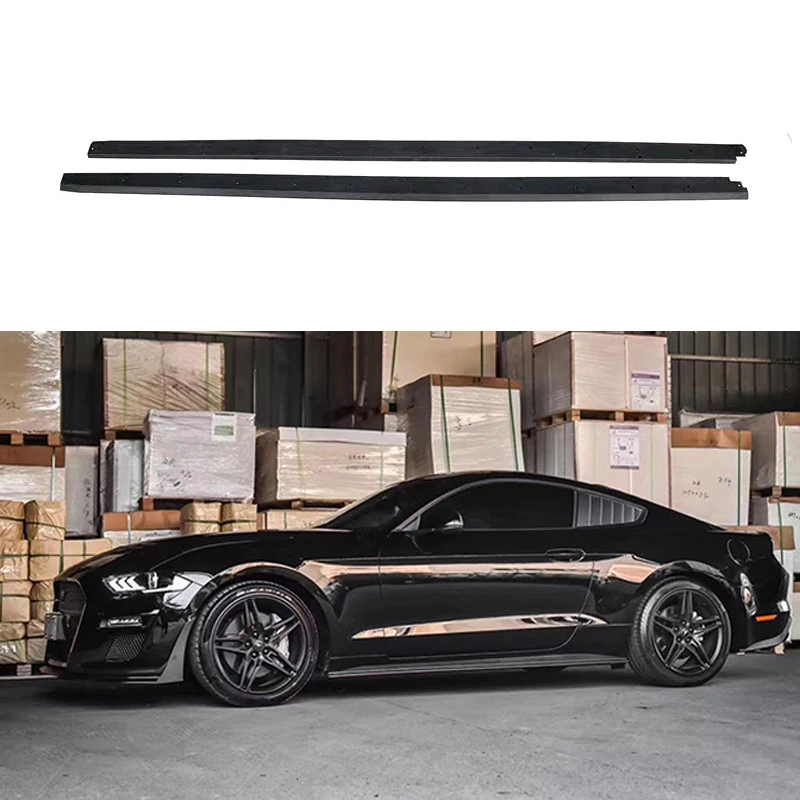 RTR Wide Body Kit Upgrade Side Bumper Side Skirt For Ford Mustang 2018-2022