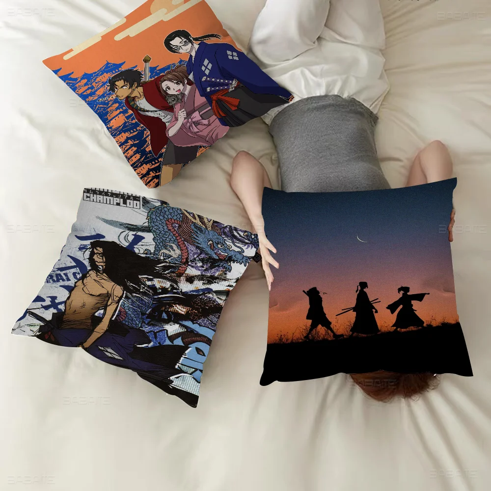 

Samurai Champloo Classic Movie Maple Design Cushion Cover Happy Autumn Harvest Decor Holiday Decorati Pillow Cover