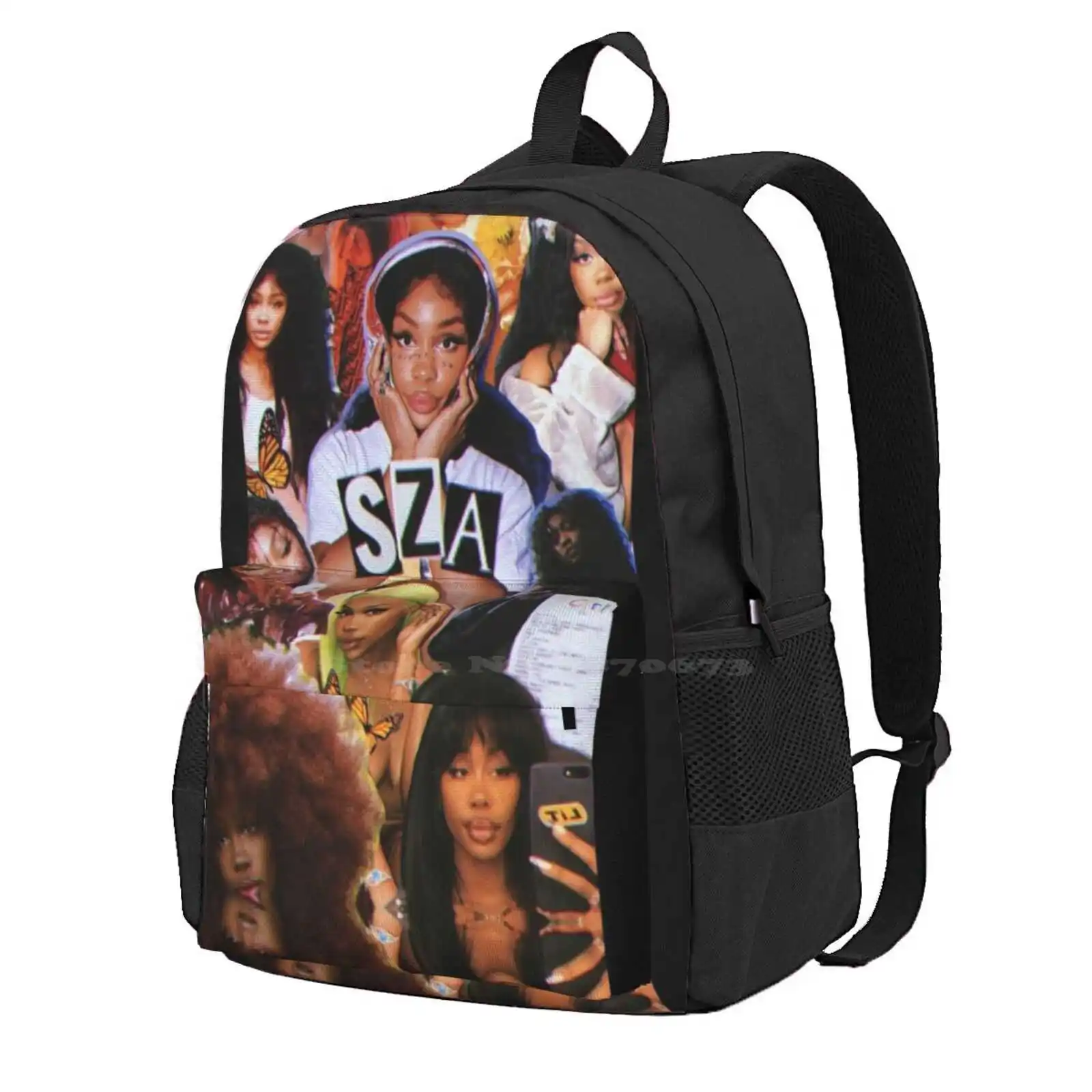 Collage Of Sza Hot Sale Schoolbag Backpack Fashion Bags Astetic R B Sza