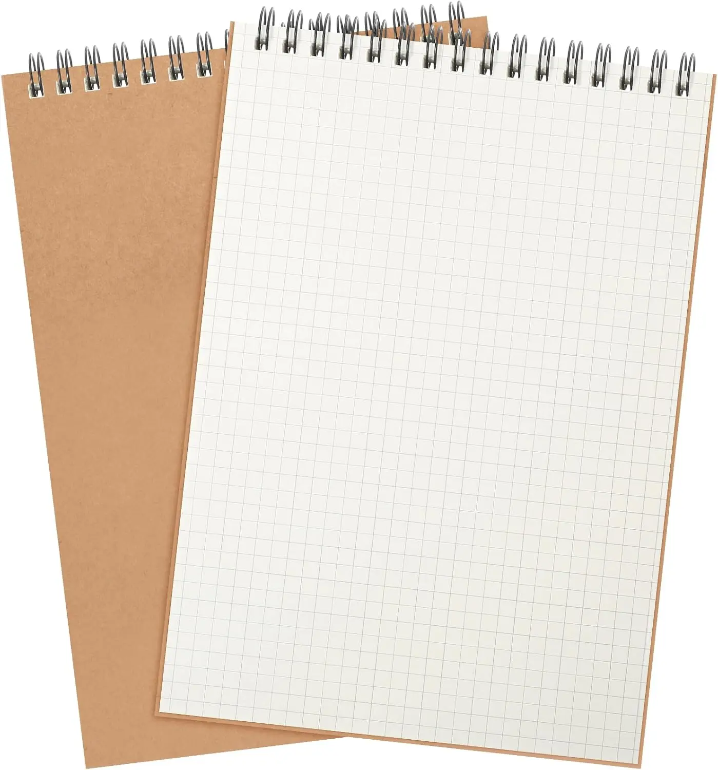 

Graph Paper Spiral Notepad A5 Top Wirebound Grid Notebook 140 Pages for Writing Sketching Drawing Office Supplies