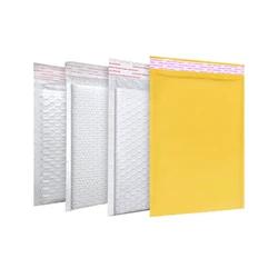 White Pearl Film Bubble Bag, Embalagem de Entrega, Produtos à Prova de Choque, Envelopes De Armazenamento, Padding Courier, Mailers Pouch, 30 Pcs