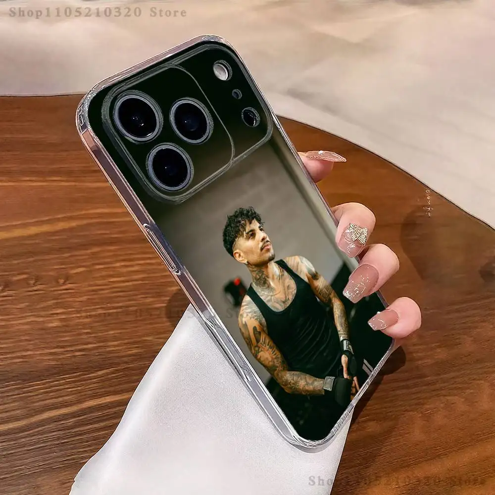 R-Rauw Alejandro Rapper Phone Case For iPhone 16,15,17,12,13,14,11 Max,Pro,Plus,X,XS,XR,SE4,E Mini Transparent Cover
