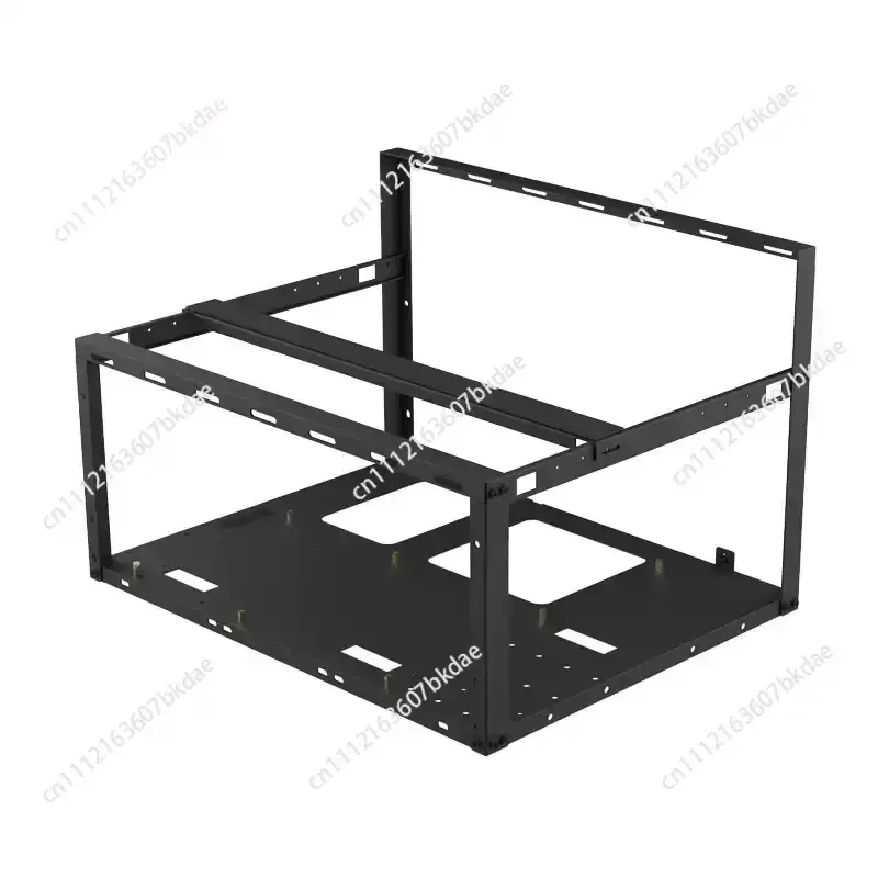 4 GPU Mining Rig Frame Dual CPU EATX Case Rack Mountable for AI Super Computing