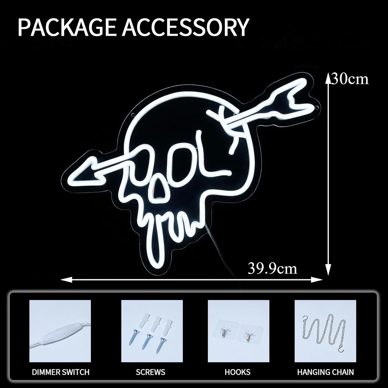 Skull Neon Sign Neon Light For Room Neon Signs For Wall Decor LED Sign For Room Bedroom Bar Halloween Decor Home Party