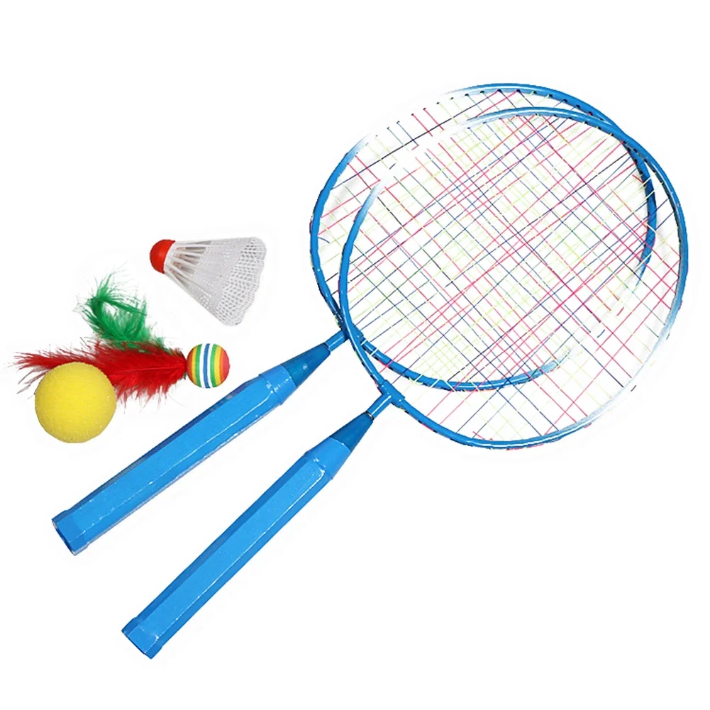Raqueta de bádminton con volante para niños, juego de raquetas de bádminton profesionales, juegos casuales, deportes