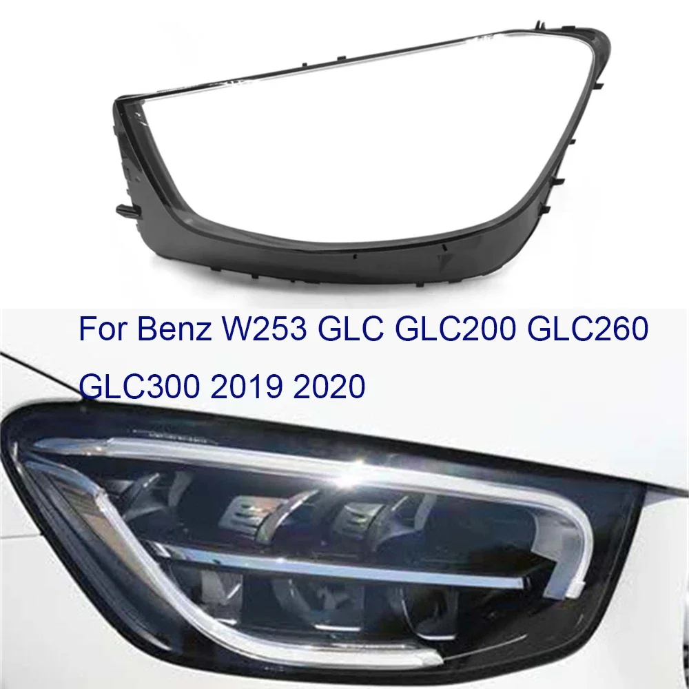 

HTTCY для Benz GLC W253 GLC200 GLC260 GLC300 2019 2020 передняя автомобильная фара, крышка объектива, крышка лампы, абажур, фара