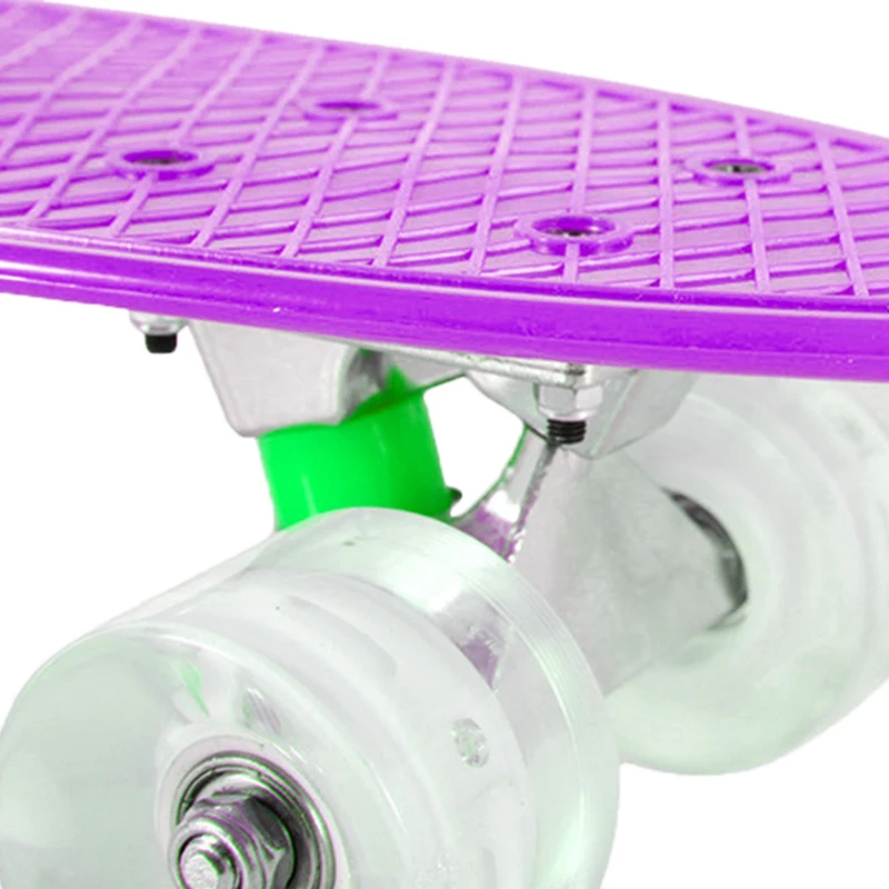 Jusenda Mini Skateboard 22" Kids Skateboard Longboard Skateboard Retro Board Truck Wheel Bearings