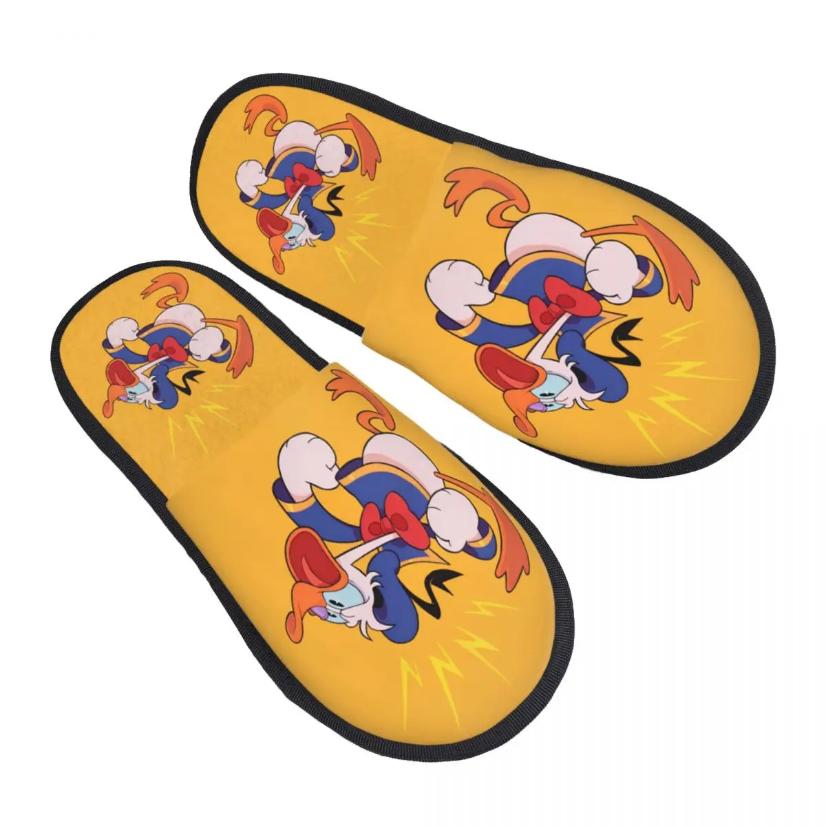 

Custom Donald Duck House Slippers Women Comfy Memory Foam Cute Duck Slip On Spa Slipper Shoes