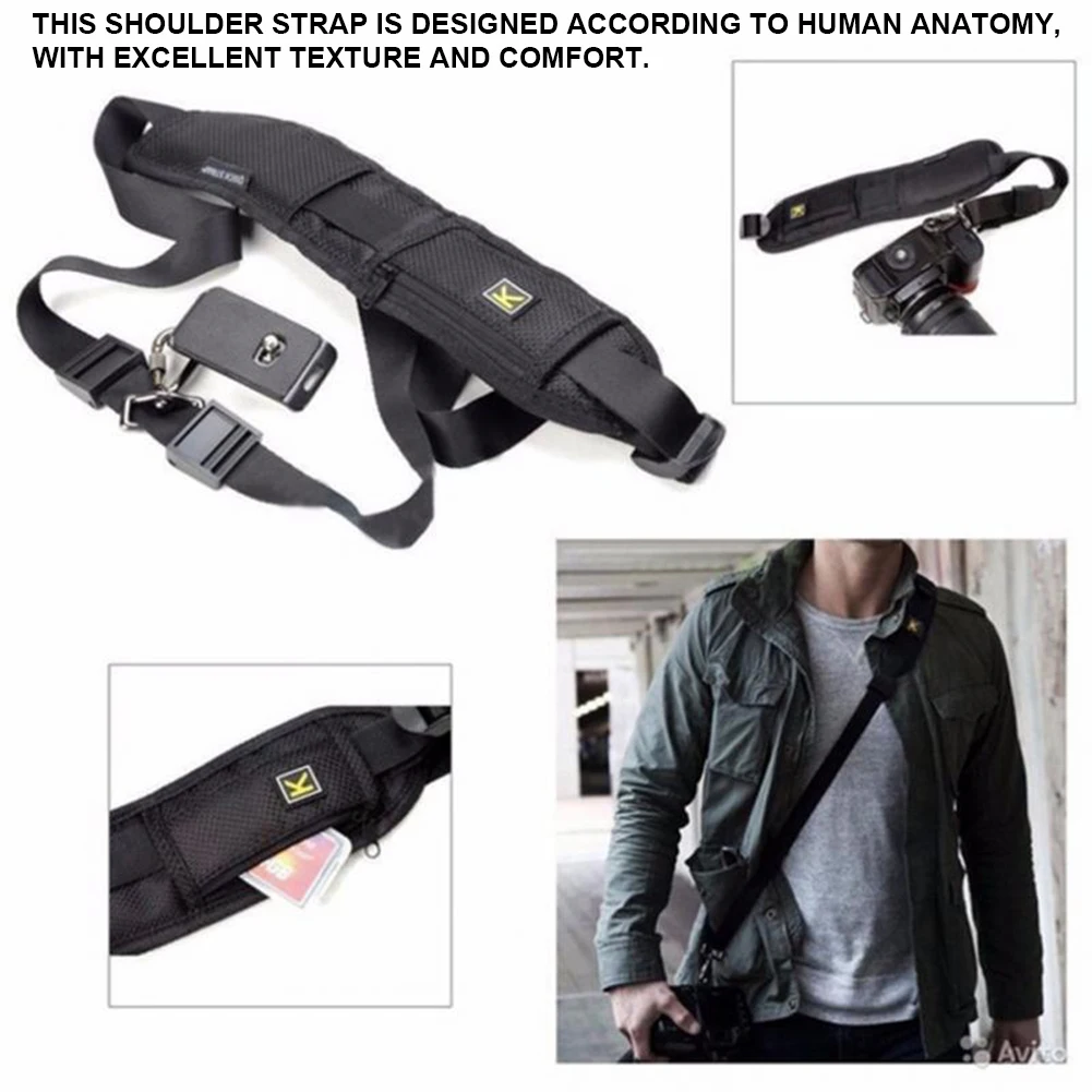Portable SLR Camera Strap Adjustable Digital Camera Neck Strap Quick Release Rapid Camera Neck Strap for Canon/Nikon/Sony Camera