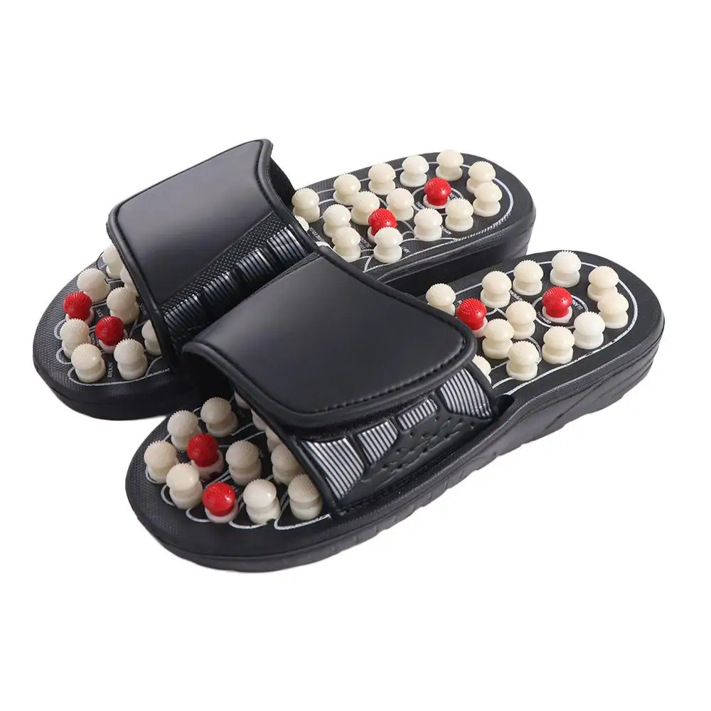 

Комфортные вращающиеся массажные туфли для ног, унисекс, здоровые массажные тапочки для акупрессуры, противоскользящие сандалии для ухода за ногами, рефлексологические сандалии для мужчин