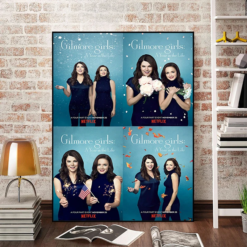

Popular TV Series Gilmore Girls Character Poster Canvas Wall Art Prints Decoration Bedroom Decor Room Aesthetic For Home Posters