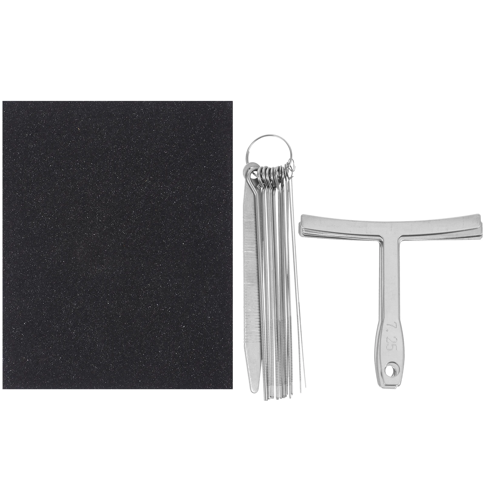 

19 Pcs Guitar Repair Tool Set Durable Materials Bridge Saddle Nut Files S paper Radius Gauges Acoustic Electric Guitar Bass