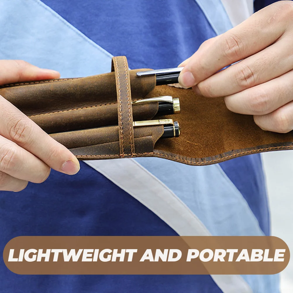 

1pc Pouch For Ballpoint Fountain Storage Holder Pen Pouch Travel Organizer Gift Ballpoint Pen Sleeve Bag