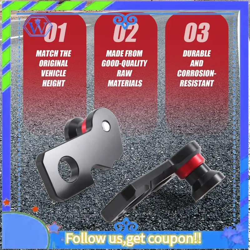 

M46K-Motorcycle CNC Aluminum Chain Adjuster Block Rear Swingarm Spools For Honda CB650F CBR650F 2014-2019 CB650R 2019