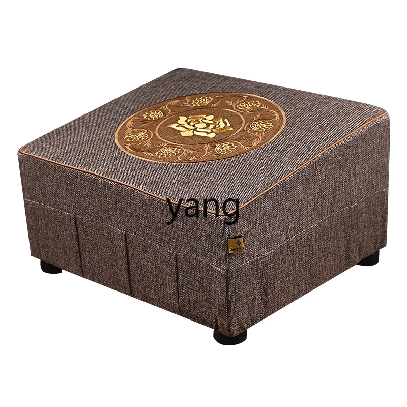 

xyy solid wood lotus kowtow worship stool big worship mat worship Buddha pad household futon