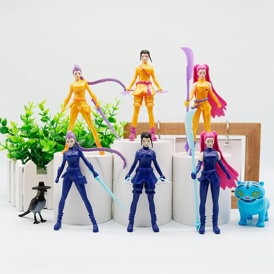 Set di bambole Action Figure Kpop Demon Hunters - Rumi Mira Zoey Princess Baby Girl Toys Set da gioco fai da te in plastica per ragazze ~ 2025