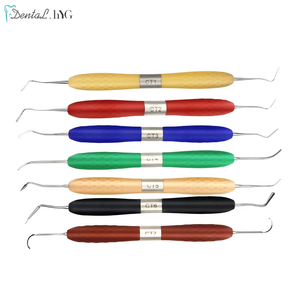 

7pcs/Kit Dental Resin Filler Aesthetic Restoration With Silicone Handle Can Autoclavable 134°C