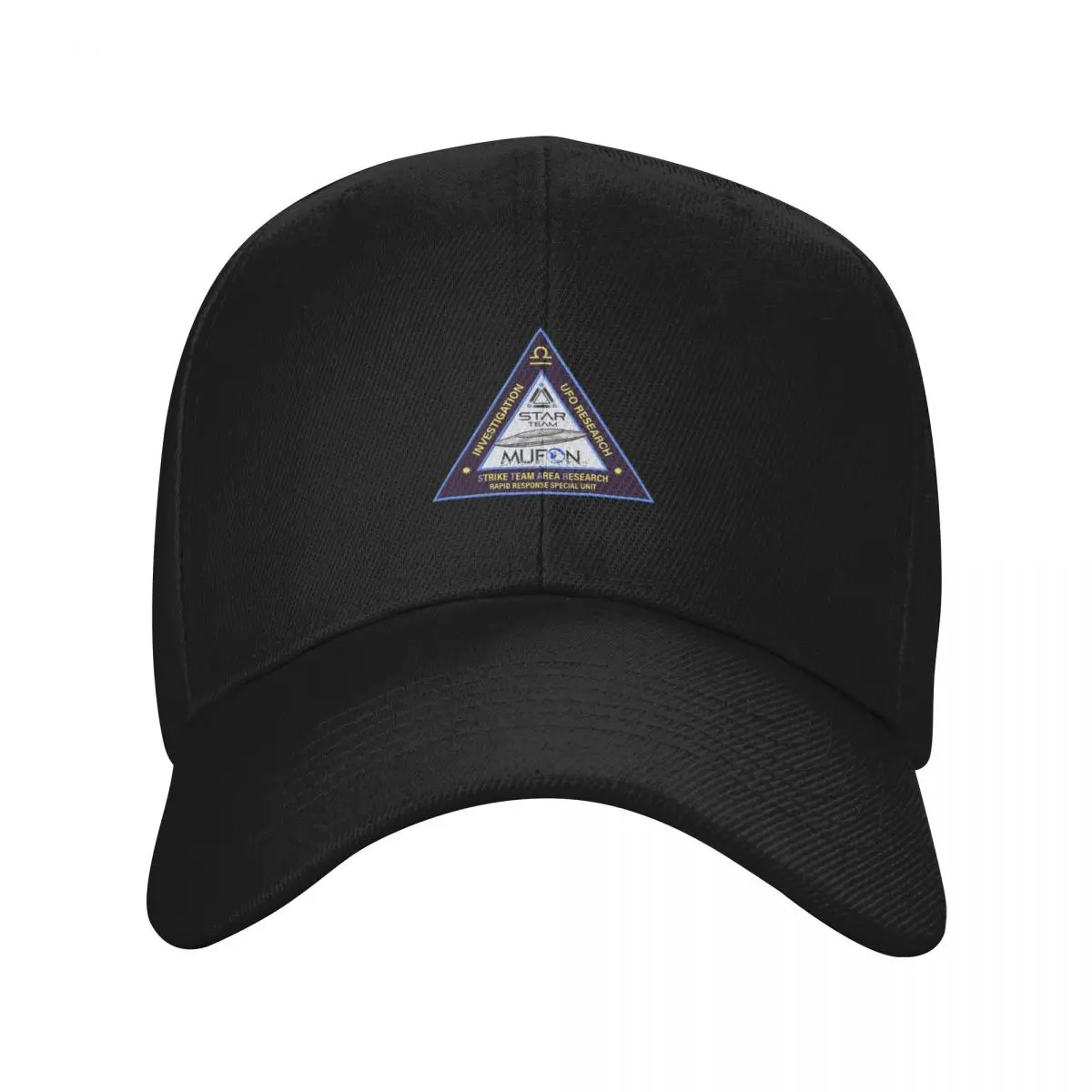 MUFON (Mutual UFO Network) Triangular Star Team Patch Artwork Baseball Cap Visor Luxury Brand Trucker Hat Hats For Women Men's