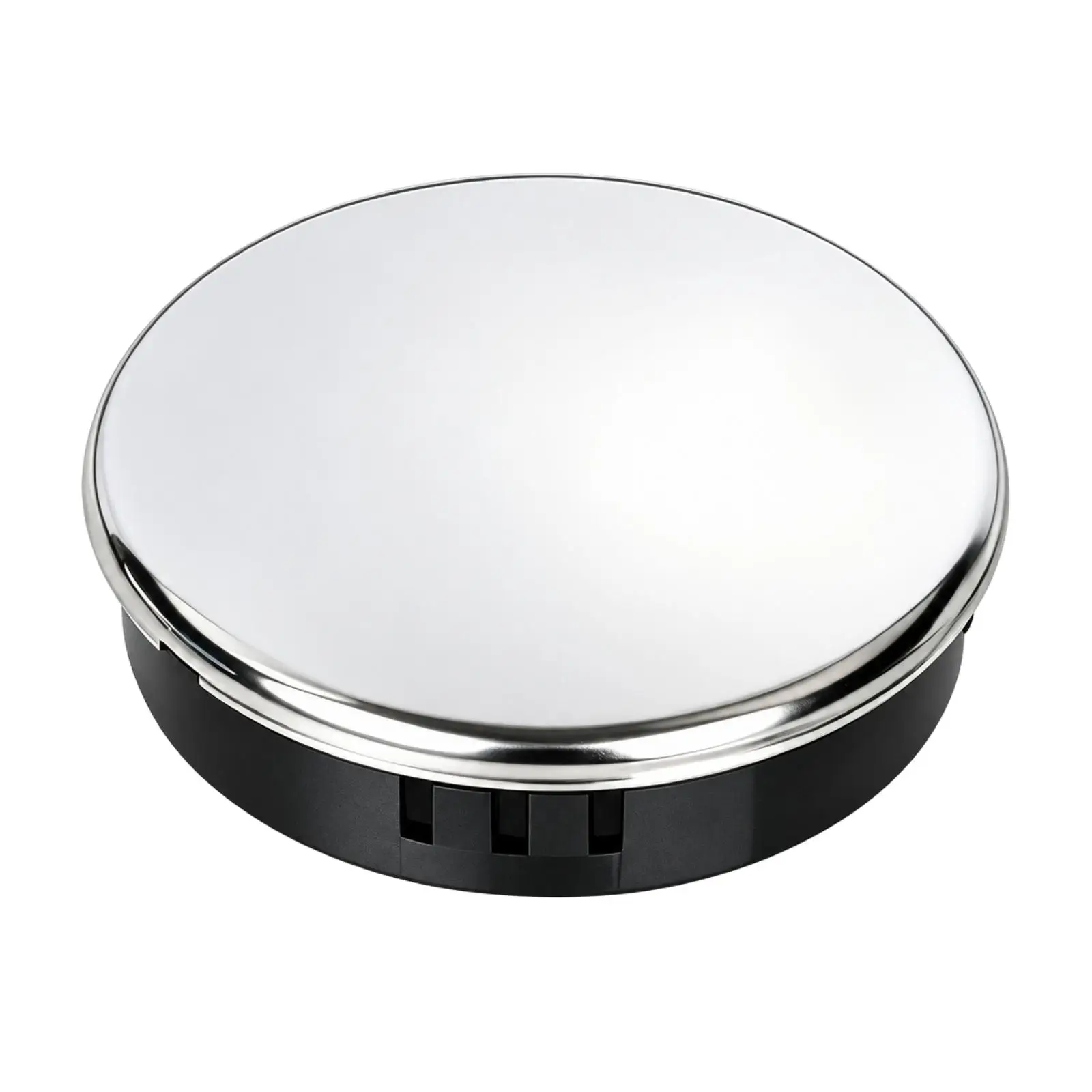 Round Boat Steering Wheel Center Cap with Raised Rim for Marine Vessel Interior Replacement