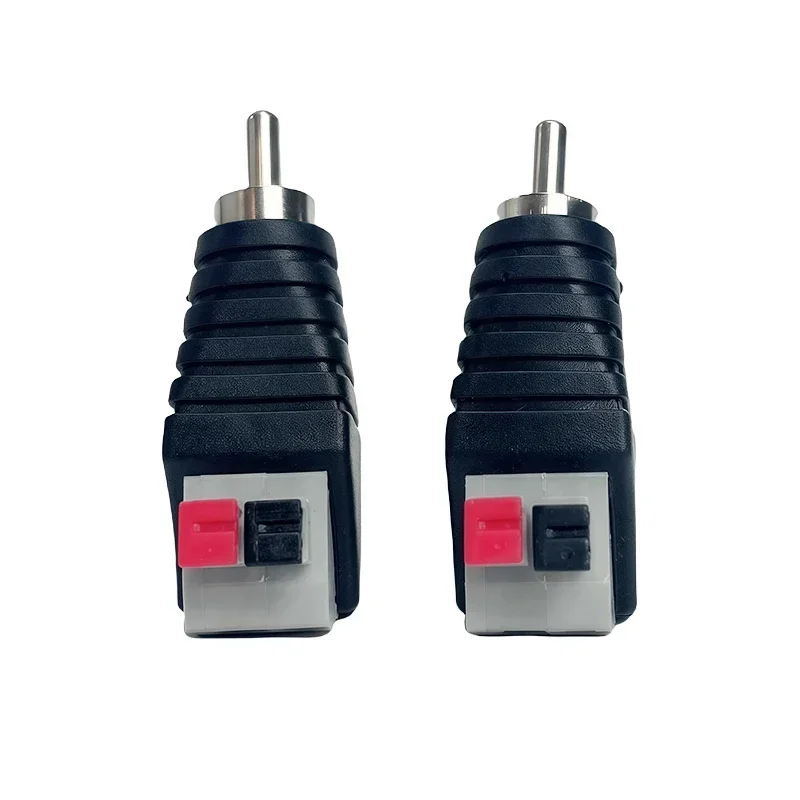 4/10/40 Pcs RCA Male/Female Terminal Connector - Crimp & Press Plug Design for Home Theater, CCTV & Audio Devices