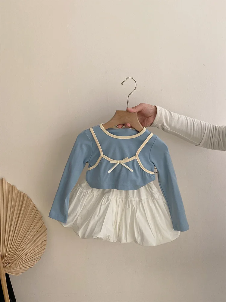 2025 Spring New White Flower Bud Skirt Girls Korean Fashion Letter Embroidered Versatile Skirt Pants Hollow Knit T-shirts