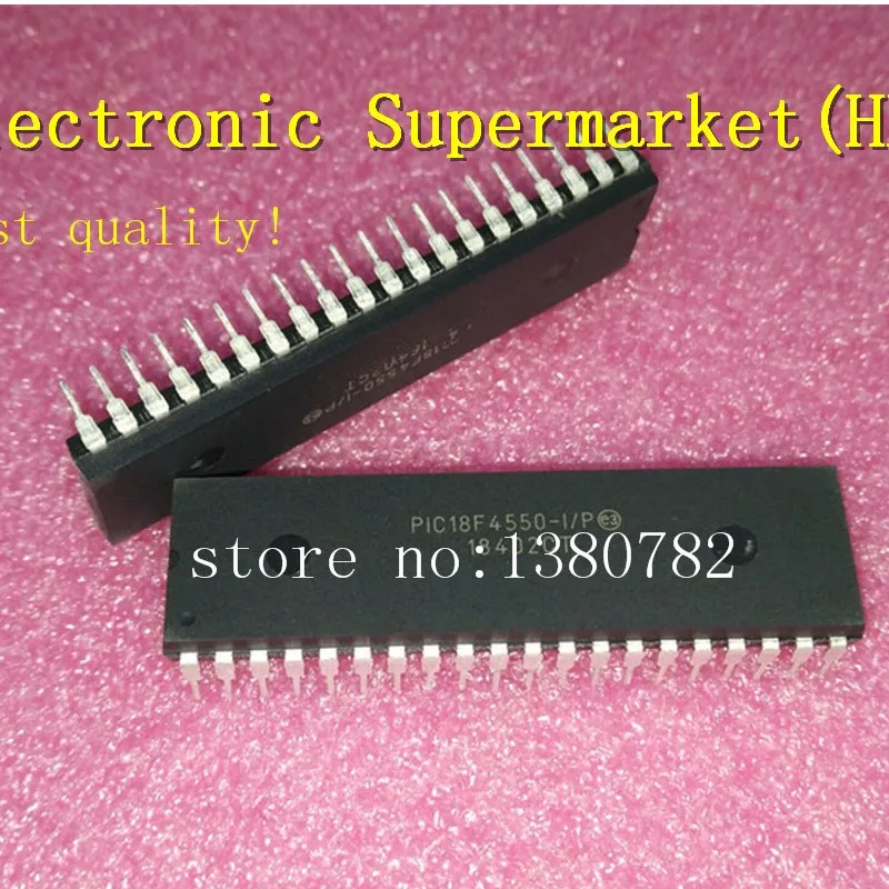 Free Shipping 1pcs-10pcs PIC18F4550-I/P DIP-40 IC In stock!