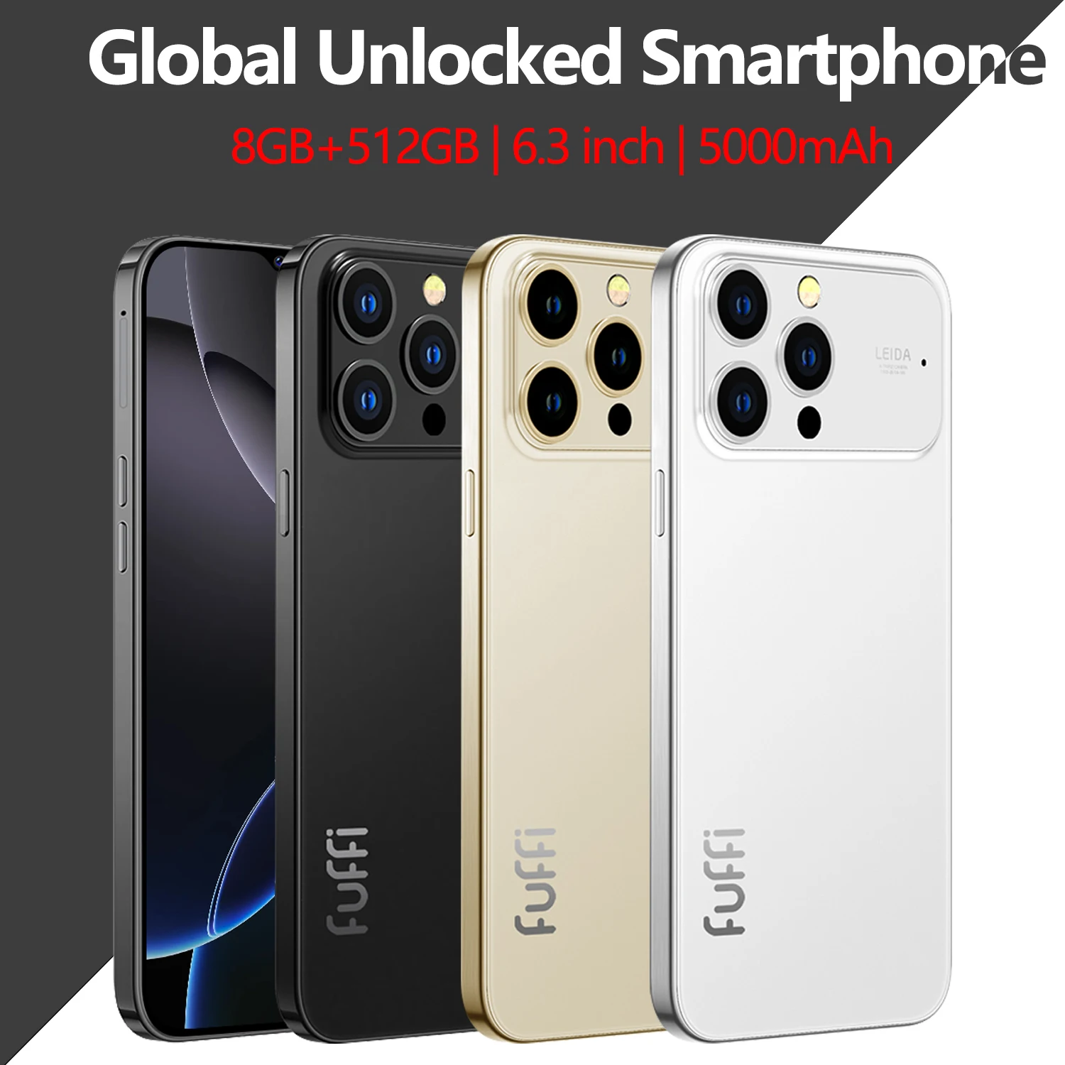 الإصدار العالمي للهاتف الذكي Android 12 شاشة 6.56 بوصة، هاتف محمول 8 + 512 جيجابايت 8 + 16 ميجابكسل 5000 مللي أمبير في الساعة لهاتف متجر Google Play