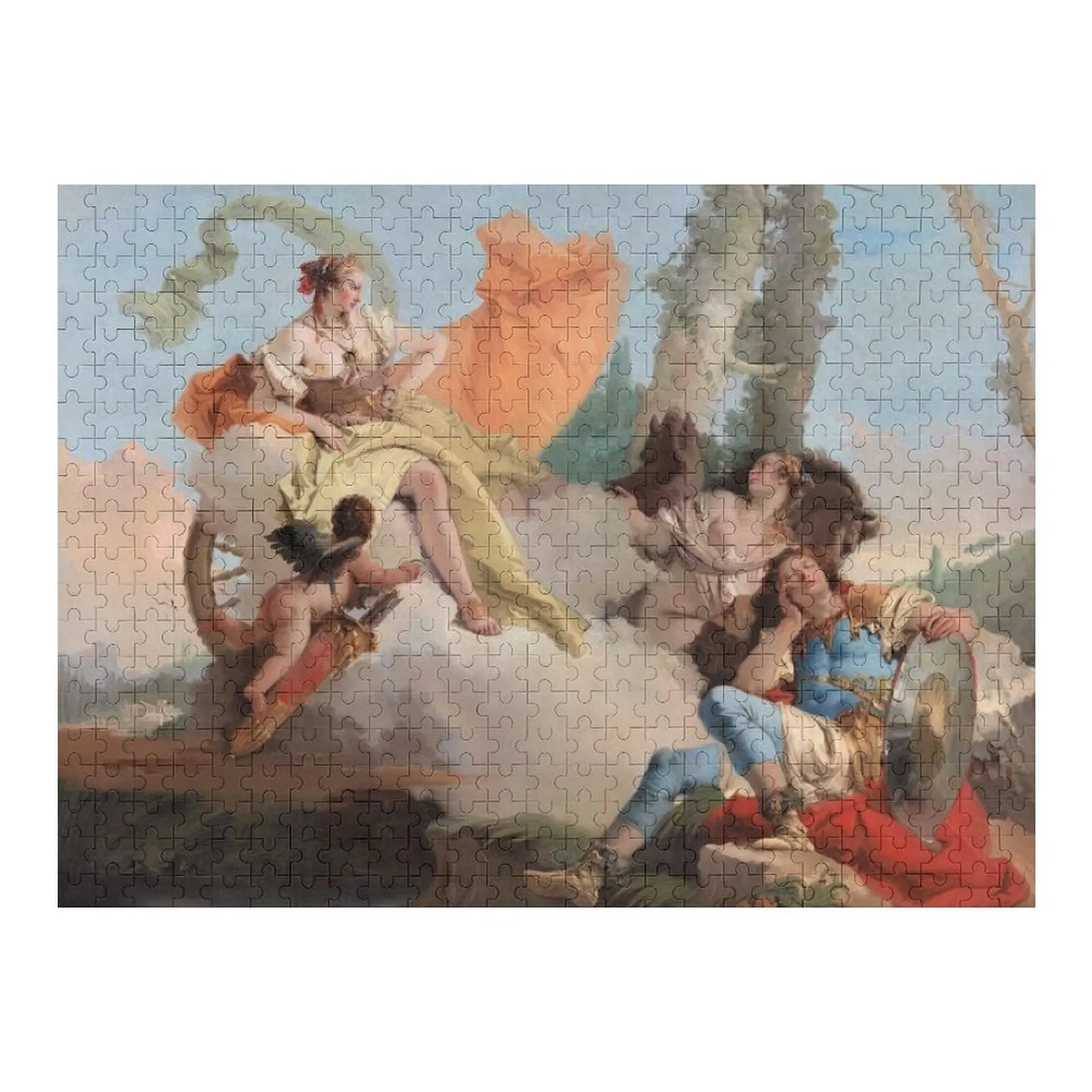 

Giovanni Battista Tiepolo. Armida Encounters the Sleeping Rinaldo, 1742-45. Пазл по индивидуальному заказу с фотографией и фотопазлом