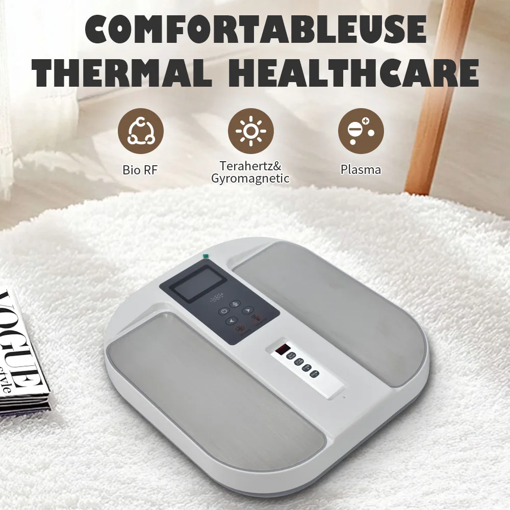 P95 Portable Foot Massager Detox Wellness with EMS Probe 3 Temperature Settings Red Blue Light Acne Treatment Home Spa Equipment