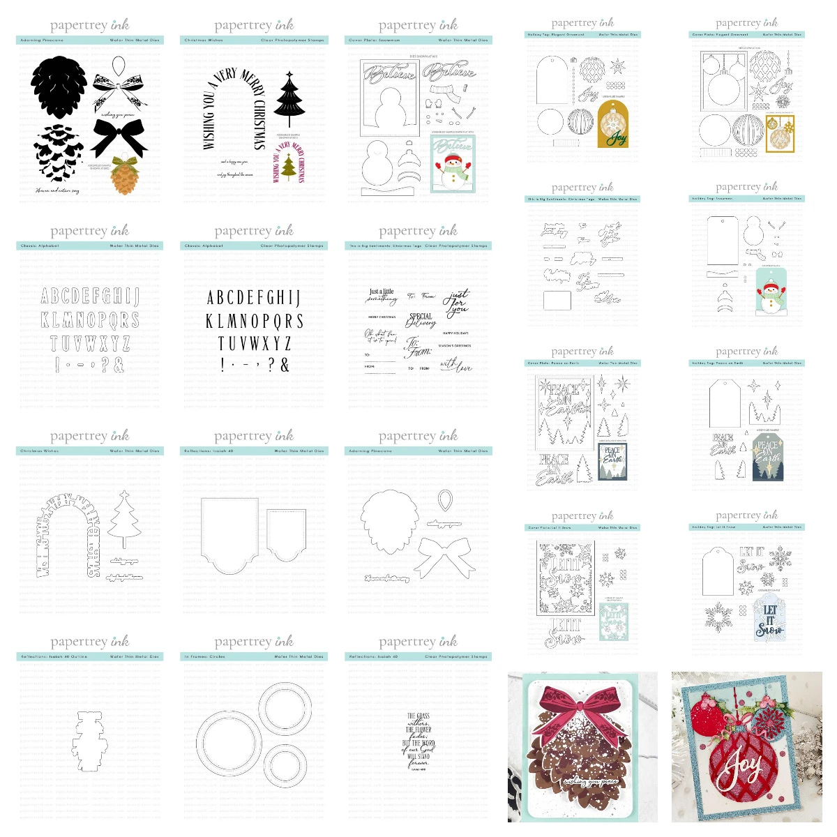 

Papertrey Ink Christmas Tags Pinecone Snowman Metal Cutting Dies Stamps for DIY Scrapbook Handmade Photo Album November 2025 New