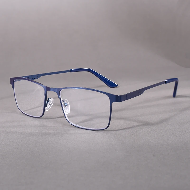 Edelstahl Männer Business Lesebrille Metall Vollformat Blaues Licht Blockieren Presbyopie Brillen + 75 + 125 + 175 + 225 + 275 + 350 – Detail 10